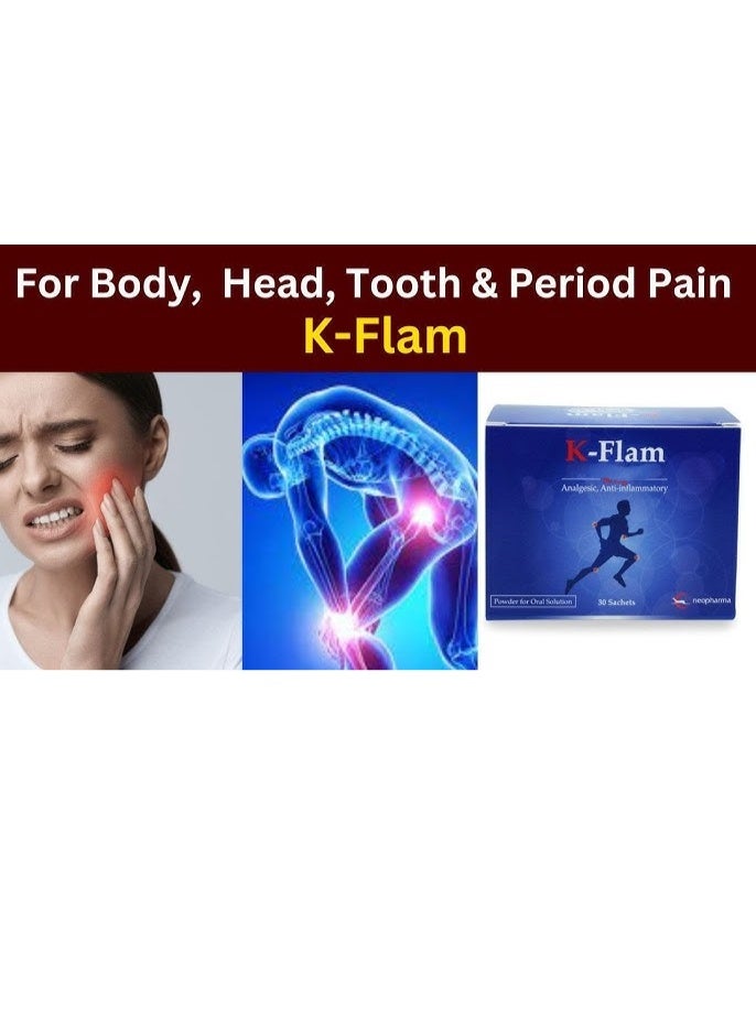 K Flam K-Flam 50mg Powder for Oral Suspension – 30 Sachets - Image 2