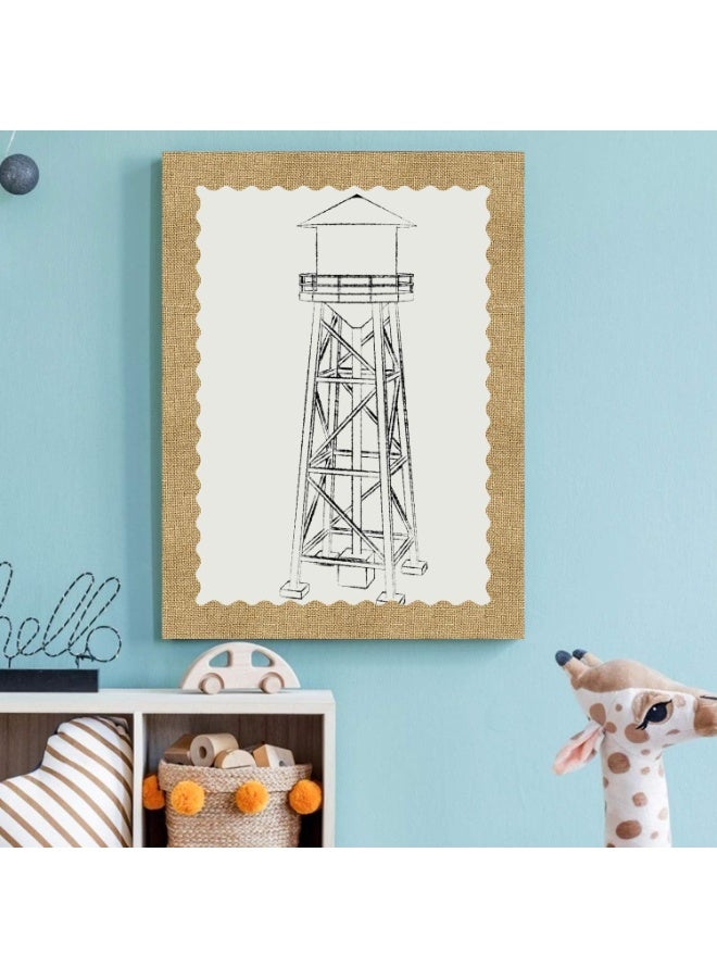 Burlap لوحة الإعلانات الحدود Scalloped للفصول الدراسية ديكور 36Ft - Image 4