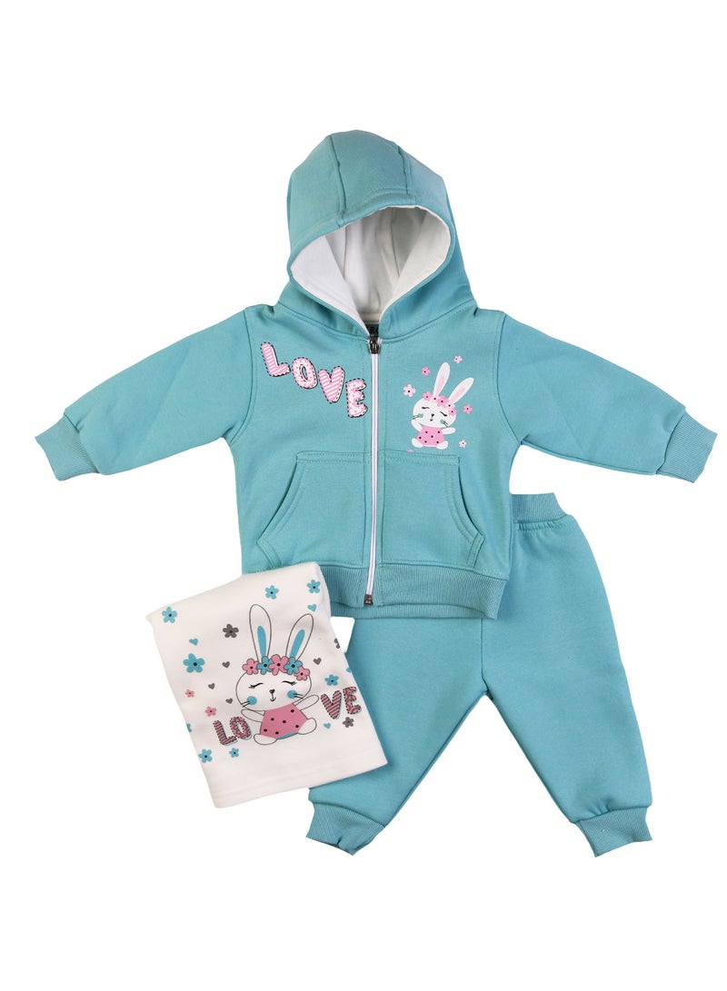 زيركون بيجامة شتوي لحديثي الولادة - 1314 - Image 1