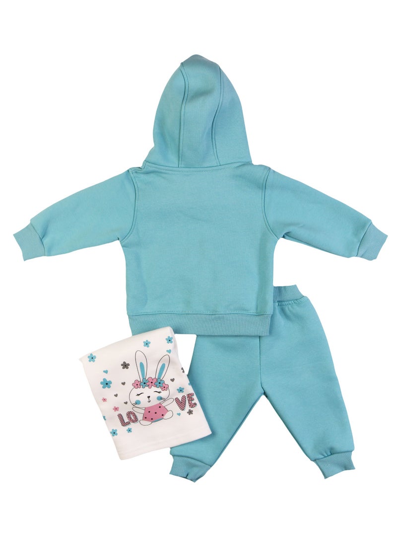 زيركون بيجامة شتوي لحديثي الولادة - 1314 - Image 3