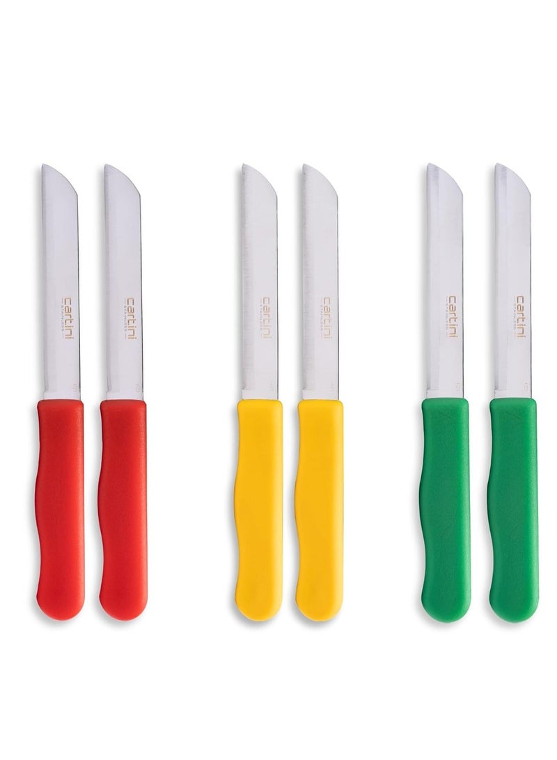 Godrej Cartini Godrej Cartini Stainless Steel Easy Knife Set of 6 Pieces for all cutting needs.  - Image 2