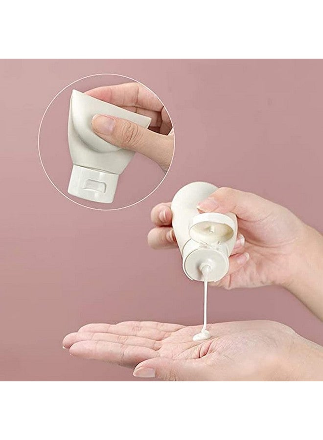 PAINISTIC HLH Travel Bottle, 3 Pcs Leak Proof Refillable Squeezable Containers Set(60 ml) with Label and Transparent Carry Bag for Liquid Shampoos, Soap and Toiletries, Multicolor, - Image 4