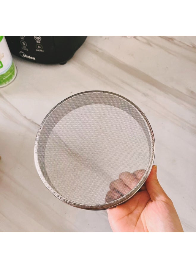 Stainless Steel Flour Sieve Handheld Round Filter Mesh Ultra-Fine Sieve Kitchen Special Baking Tools Mesh Sieve-Specification:1 Piece With A Diameter Of 15 Cm [very Small] - Image 1