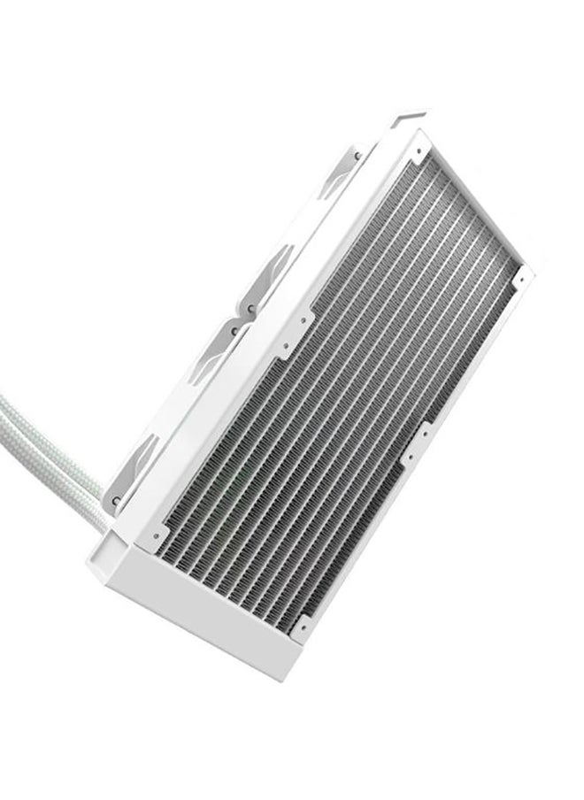 REDRAGON مبرد وحدة المعالجة المركزية السائل CCW-3011 aRGB، مبرد 240 مم، مروحتان 120 مم مع تحكم PWM، مبدد حراري من الألومنيوم، أنبوب حراري من النحاس، تدفق هواء 60CFM، سرعة مروحة 1650 دورة في الدقيقة، أبيض  - Image 5