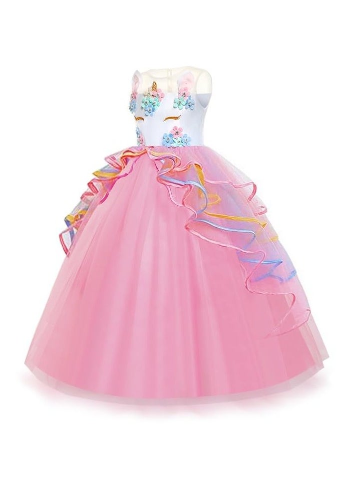 Fancydresswale - زي أميرة يونيكورن لعيد الميلاد وحفلات الرقص وأداء التول الفاخر ملابس تنكرية للأعمار من 14 إلى 15 عامًا - Image 1