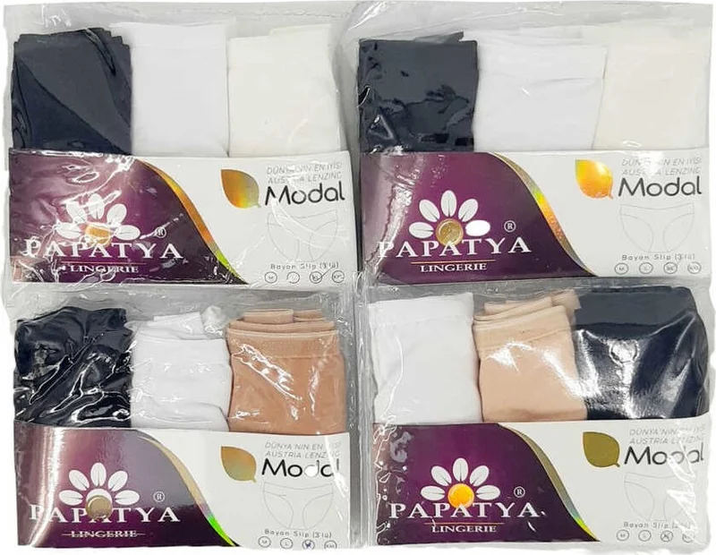 باباتيا Daisy Women's Bato Panties High Waist Modal 3 Pcs
