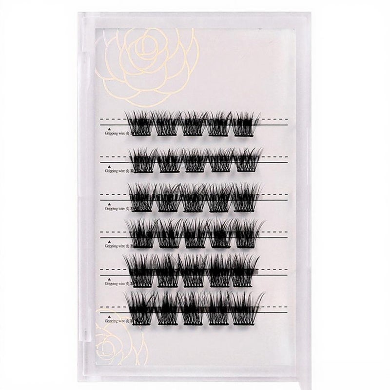 Individual False Eyelashes Self-Adhesive Cluster Fake Eyelashes Glue-Free Eyelashes Natural-Looking Eyelash - Image 1