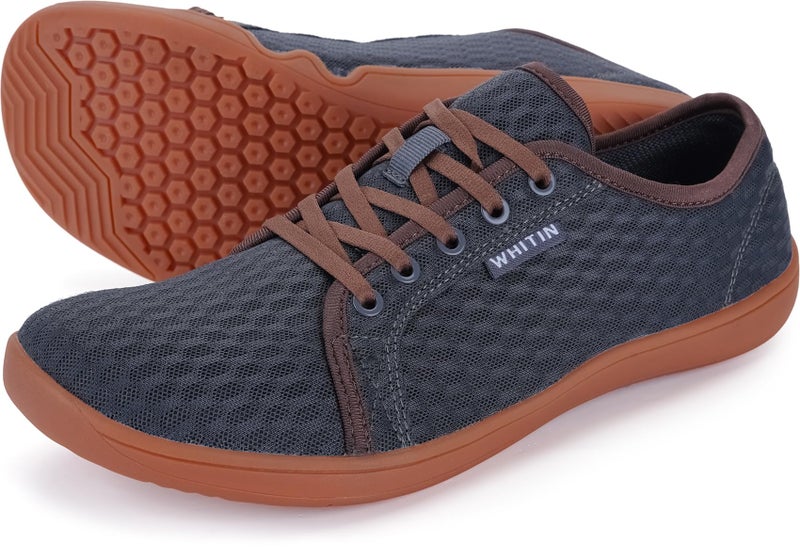 WHITIN Men's Water Shoes Quick Dry Aqua Minimalist Barefoot Sneakers Size 11.5-12 Minimus Beach Swimming River Hiking Trail Kayak Fishing Dark Grey 45 - Image 1