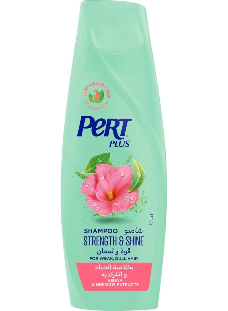 PERT PLUS Henna & Hibiscus Extracts Strength & Shine Shampoo 200 ML - Image 1