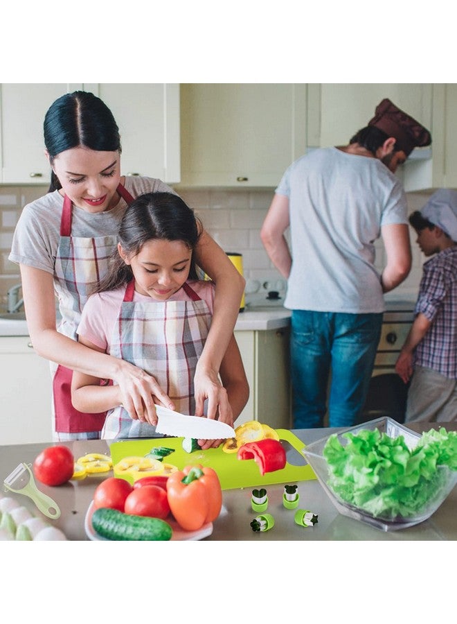 Yeeammk 13 Pieces Montessori Kitchen Tools For Toddlers-Kids Cooking Sets Real-Toddler Toys Set For Real Cooking For Real Cooking With Plastic Toddler Safe Knives Crinkle Cutter Kids Cutting Board - Image 4