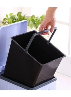 Mass 11.3L Foot Pedal Rectangular Plastic Waste Bin  - Image 5