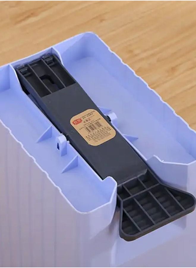 11.3L Foot Pedal Rectangular Plastic Waste Bin