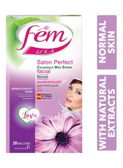 fem Bikini & Underarm 20 Wax Strips Enriched With Calendula For Normal Skin  - Image 3