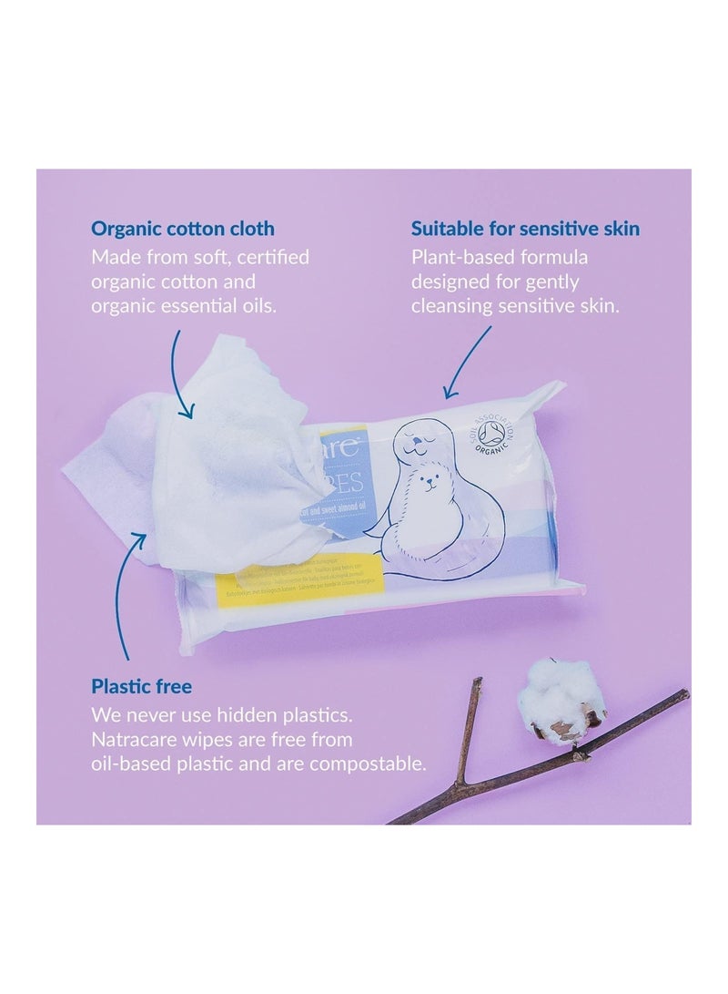 Natracare Organic Cotton Baby Wipes 50 ct (6-Pack) - Image 4
