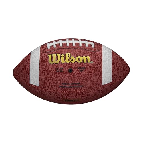 Wilson NCAA Composite Football Youth Size Brown - Image 3