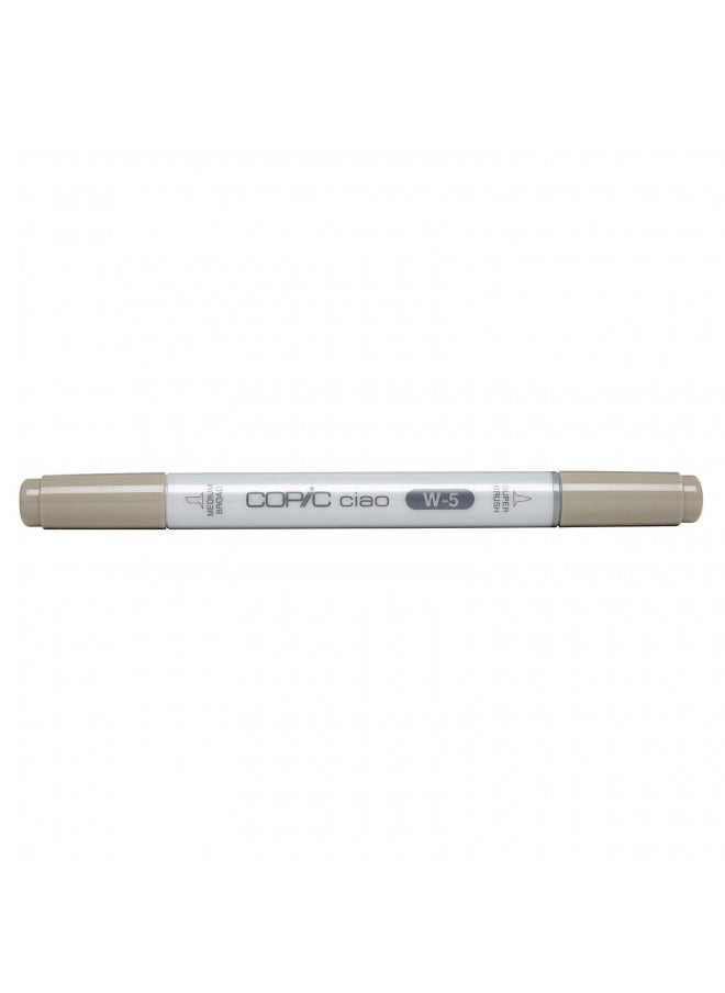 COPIC Copic Markers W5 Ciao with Replaceable Nib, Warm Gray No.5  - Image 1