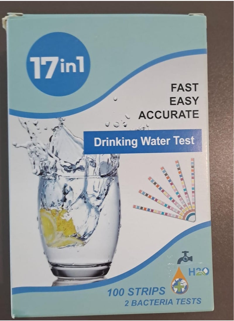 Generic 17 in 1 Drinking water test strips 100 strips 2 e-coli  - Image 1