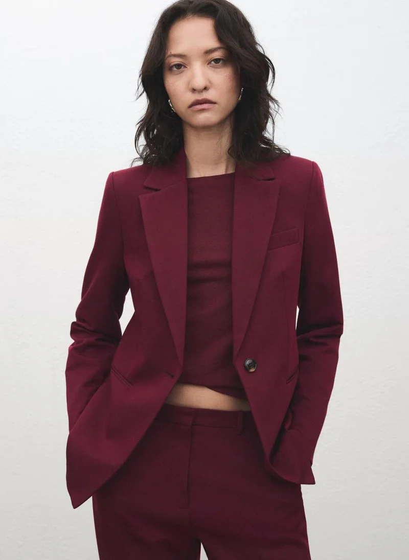 مانجو Fitted suit jacket