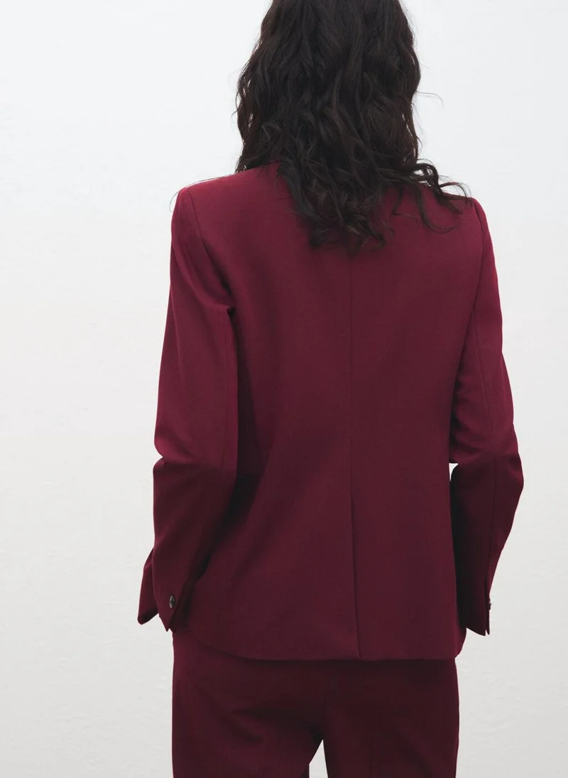 مانجو Fitted suit jacket