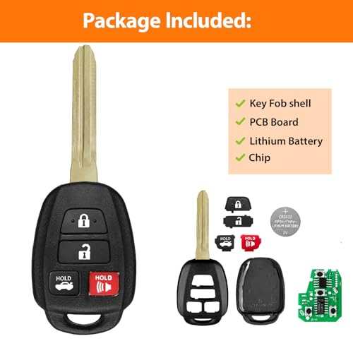 TG Auto Keyless Key Fob Remote Control Replacement for 2012 2013 2014 Toyota Camry HYQ12BDM 314MHz G 4 Buttons - Image 5