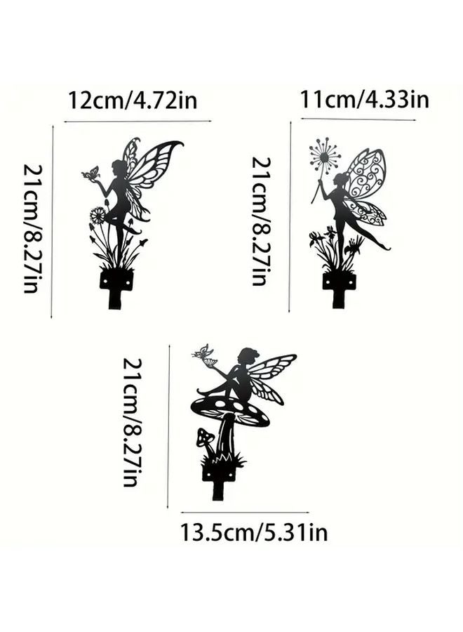3pcs Iron Wall Hooks Retro Flower Fairy Design Heavy Duty Coat Hat Rack - Image 4