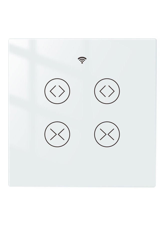 NIBEMINENT Wi-Fi Smart Voice Control Curtain Switch White  - Image 1