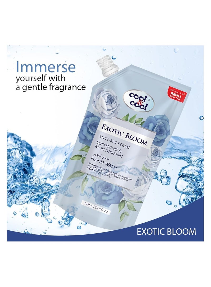 كول اند كول كيس غسيل يدوي من كول آند كول سعة 1 لتر معطر برائحة الزهور الغريبة ومضاد للبكتيريا وتنعيم البشرة وترطيبها. - Image 2