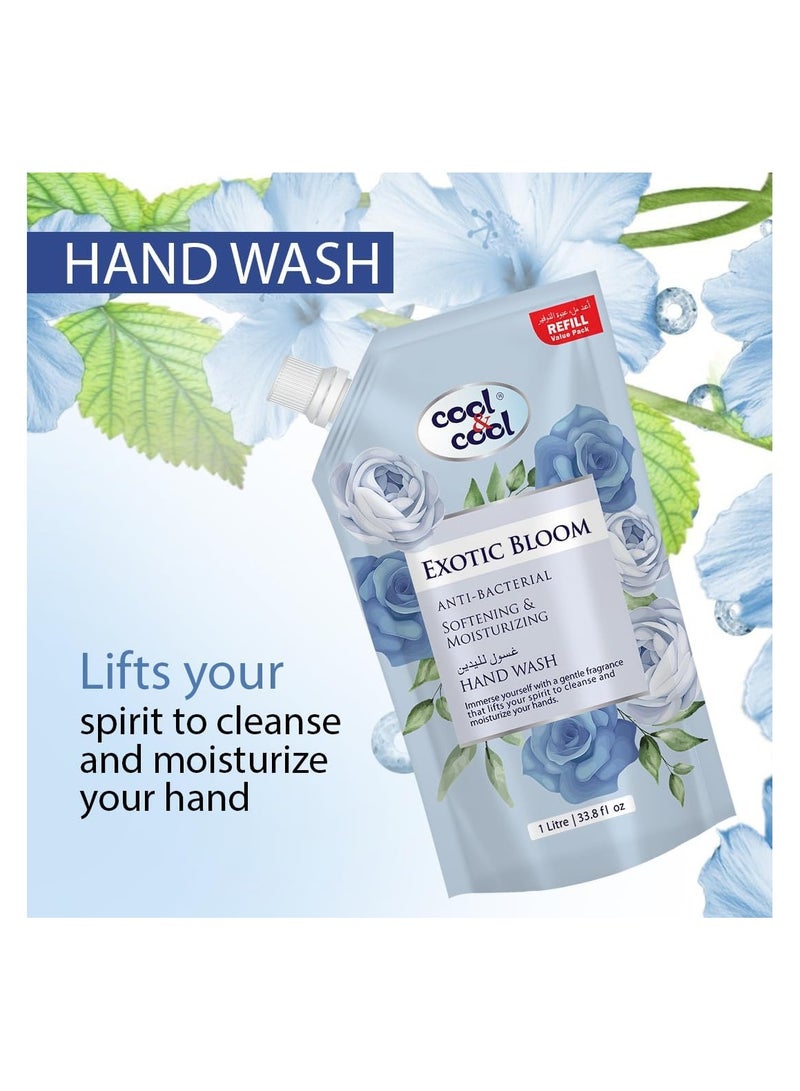 كول اند كول كيس غسيل يدوي من كول آند كول سعة 1 لتر معطر برائحة الزهور الغريبة ومضاد للبكتيريا وتنعيم البشرة وترطيبها. - Image 3