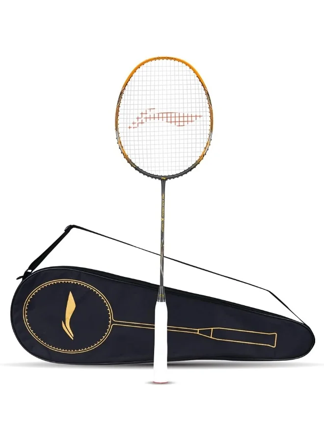 Li-Ning 3D Calibar X Drive Carbon Graphite Strung Badminton Racquet, 82 Grams, 30 Lbs String Tension And Free Full Cover