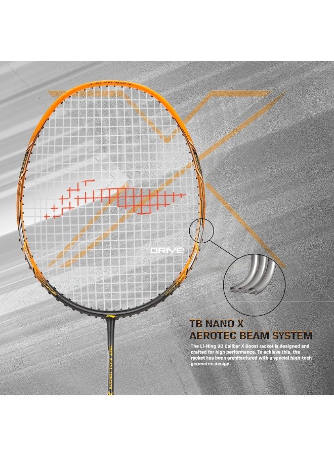 Li-Ning 3D Calibar X Drive Carbon Graphite Strung Badminton Racquet, 82 Grams, 30 Lbs String Tension And Free Full Cover - Image 4