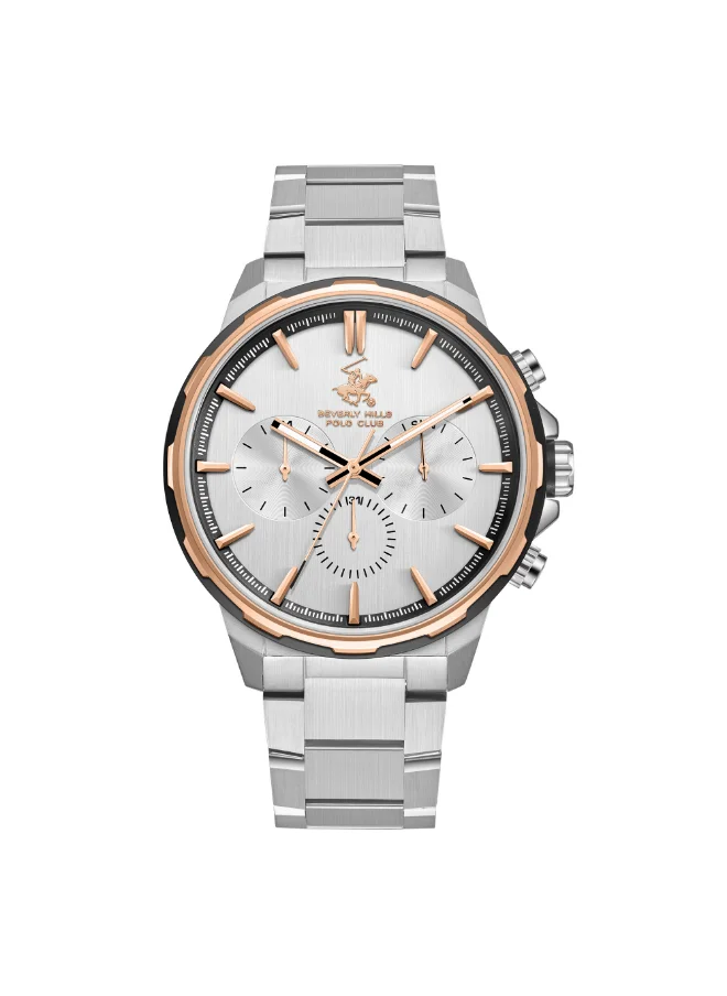 بيفرلي هيلز بولو كلوب BEVERLY HILLS POLO CLUB Men Multi Function Silver Dial Watch - BP3651X.330