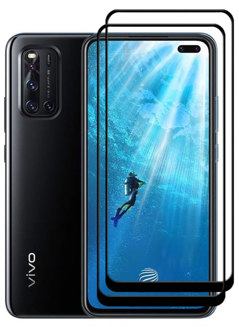 ACLIX 2 Pieces Antistatic ESD Dustproof Premium Quality High Definition Tempered Glass Screen Protector Designed For vivo V19 - Image 1