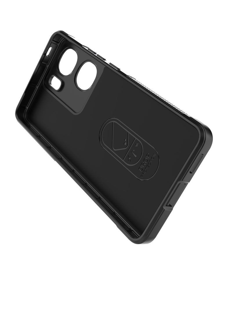 IQOO neo 9 5G  Original Magic Shield Shock-Resistant Case Cover with Ultra Protection and Soft Padded Interior - Black - Image 4