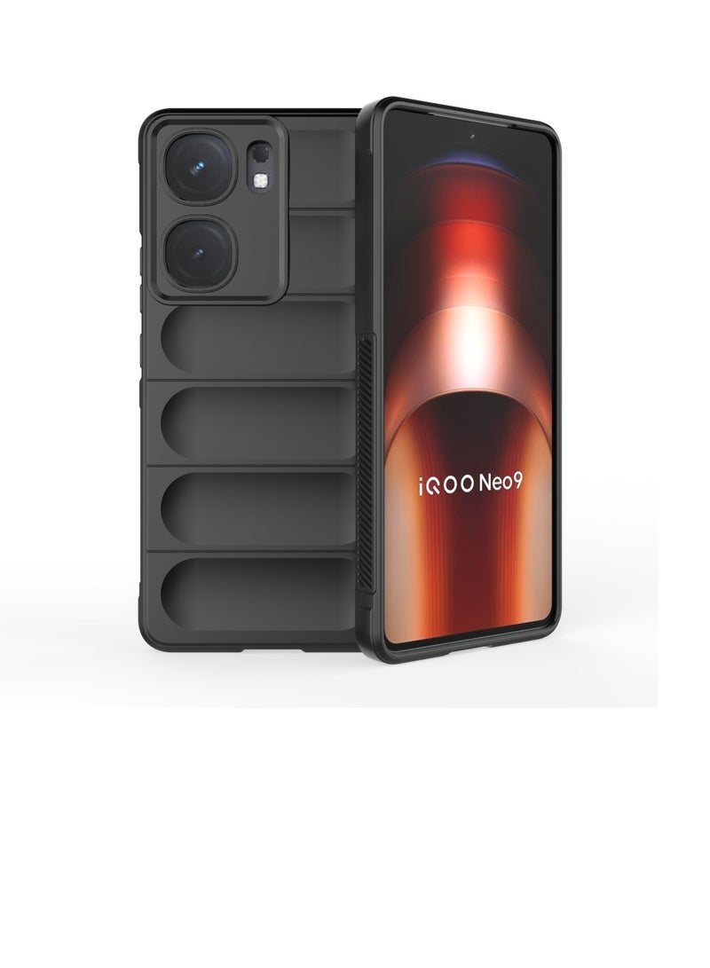 IQOO neo 9 5G  Original Magic Shield Shock-Resistant Case Cover with Ultra Protection and Soft Padded Interior - Black - Image 3
