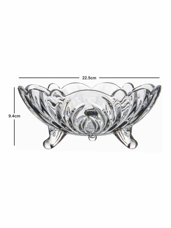 ROXX Glass Alicia Fruit Bowl Set of 1 Piece 1500ml - Image 4
