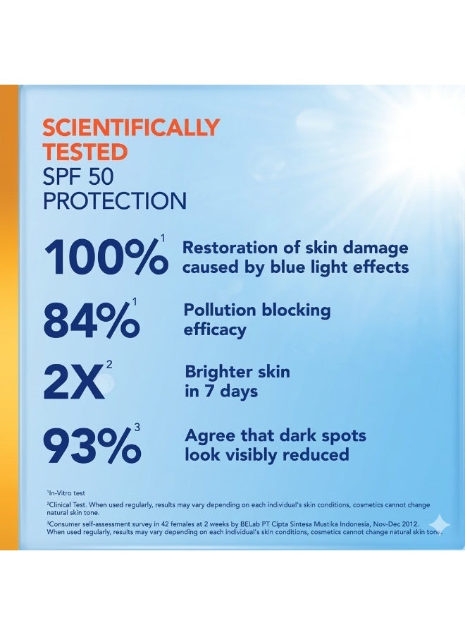 فازلين مصل الفازلين الصحي للحماية من تلوث الشمس الساطعة SPF50 300 مل - Image 2