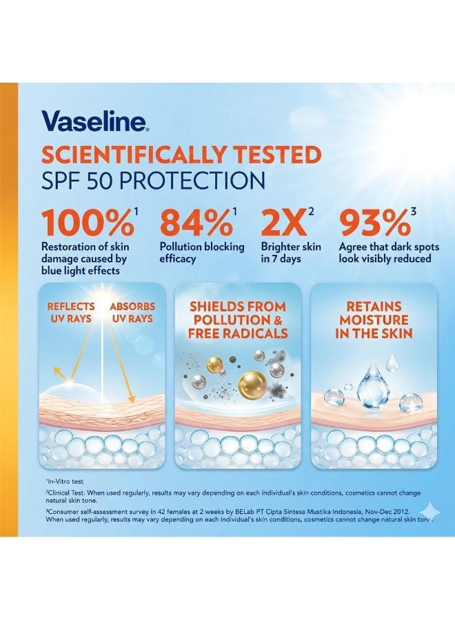 فازلين مصل الفازلين الصحي للحماية من تلوث الشمس الساطعة SPF50 300 مل - Image 3