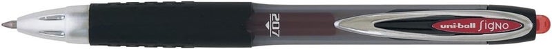 uni-ball Signo 207 Retractable Rollerball Pen - Red Pack of 12