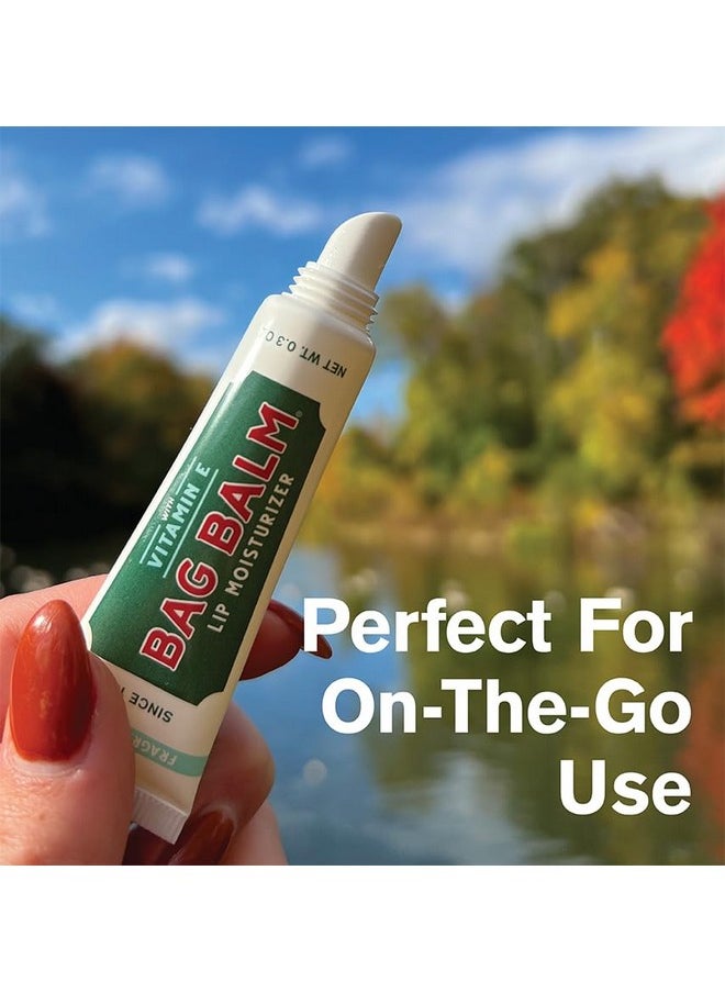 Bag Balm - Vermont's Original Bag Balm Fragrance Free Lip Balm with Vitamin E | Pack of 4 0.3oz Tubes - Image 1