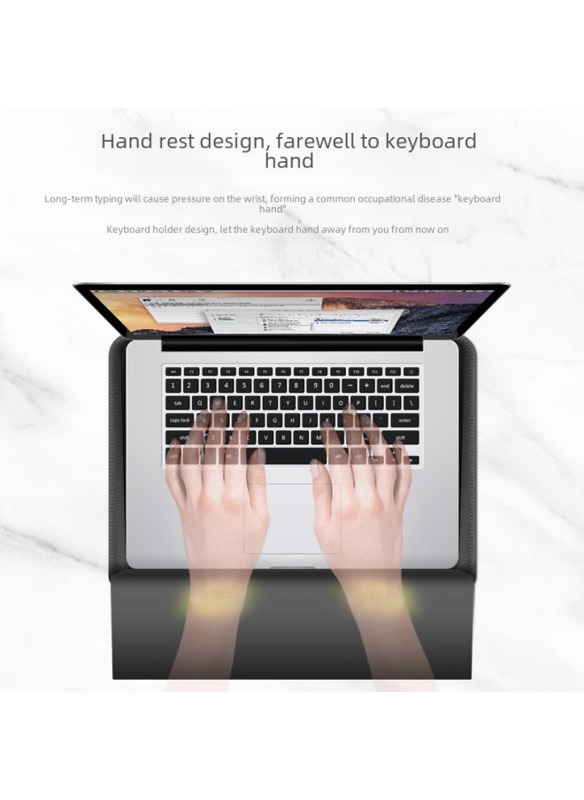 Generic - Macbook Bracket Inner Bag 13-inch Air Notebook Magnetic Bracket Bag For Apple Huawei Thin Computer Bag-Color:Dark Green (no Accessories Package)-Applicable Model:15.4/15.6/16.1 Inches - Image 1