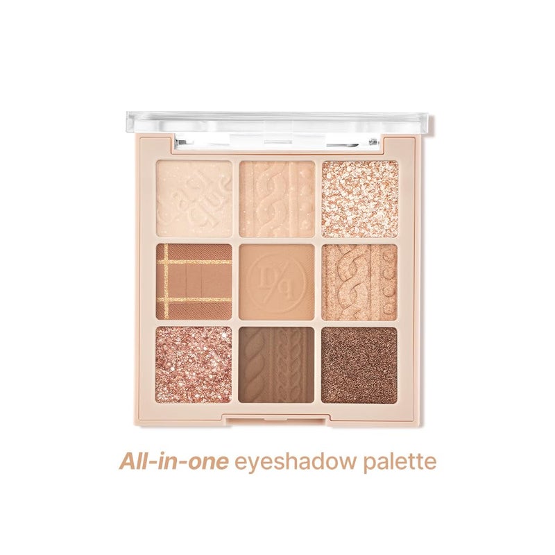 dasique Shadow Palette #15 Beige Knit l Vegan, Cruelty-Free l 9 Blendable Shades in Smooth Matte and Shimmer Finishes with Gorgeous Pearls - Image 3