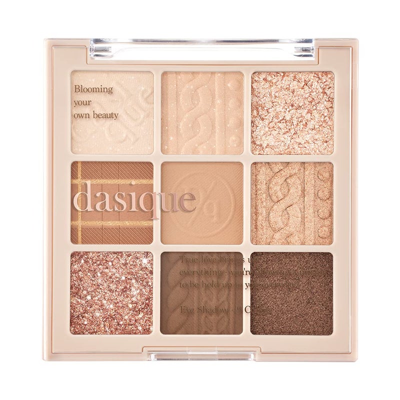 dasique Shadow Palette #15 Beige Knit l Vegan, Cruelty-Free l 9 Blendable Shades in Smooth Matte and Shimmer Finishes with Gorgeous Pearls - Image 1
