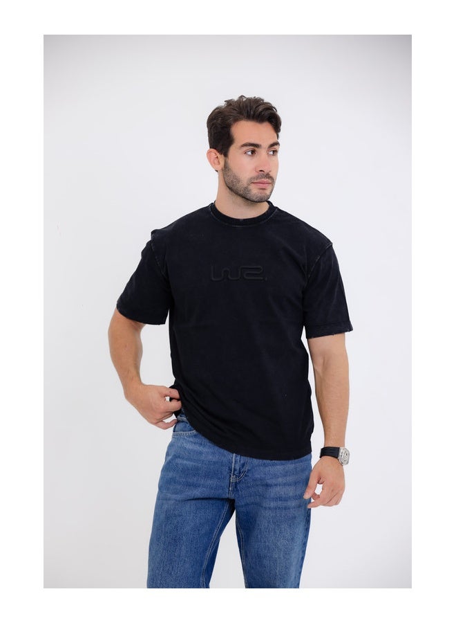 WHITE RABBIT embroidered chest T-Shirt  - Image 1