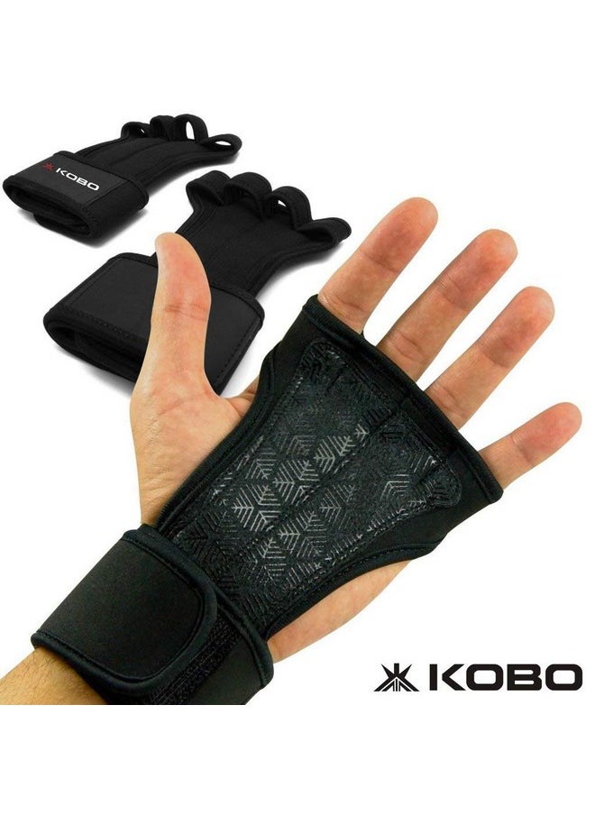 كوبو قفازات رفع الأثقال المصنوعة من النيوبرين من Kobo WTG-18، مقاس متوسط (أسود)  - Image 4