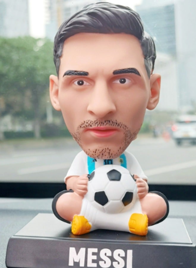 EBMINI Creative Q-version Football Star Figurine Car Ornament 