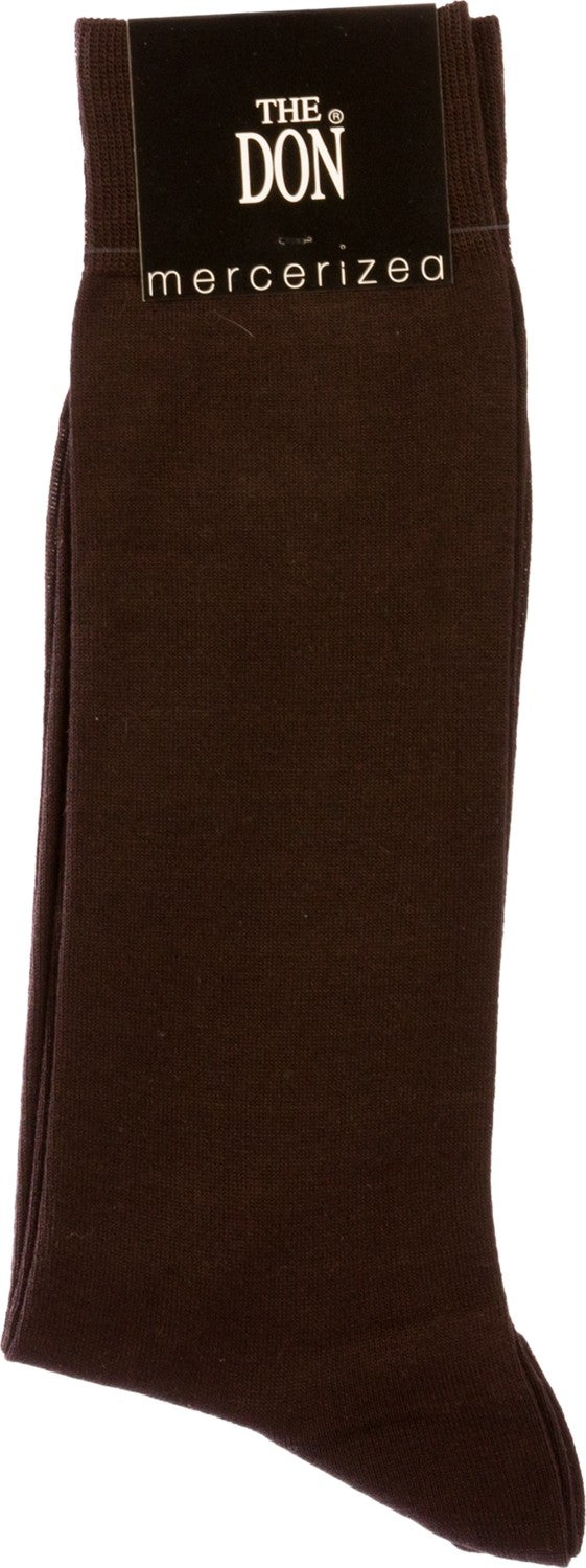 The Don Mercerized Men's Socks Brown Color - Image 2