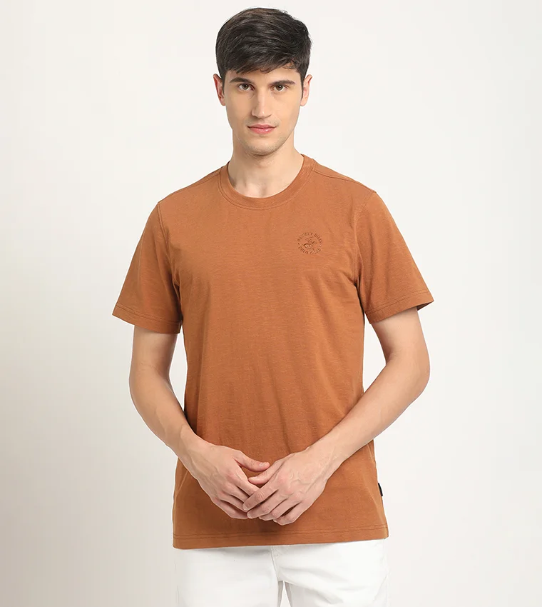 BEVERLY HILLS POLO CLUB Beverly Hills Polo Club Classic Slub Knit Crew Neck T-Shirt