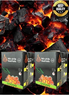 وادي حلفا 2 قطع فحم الشواء 4000 جرام وادي حلفا  - Image 1