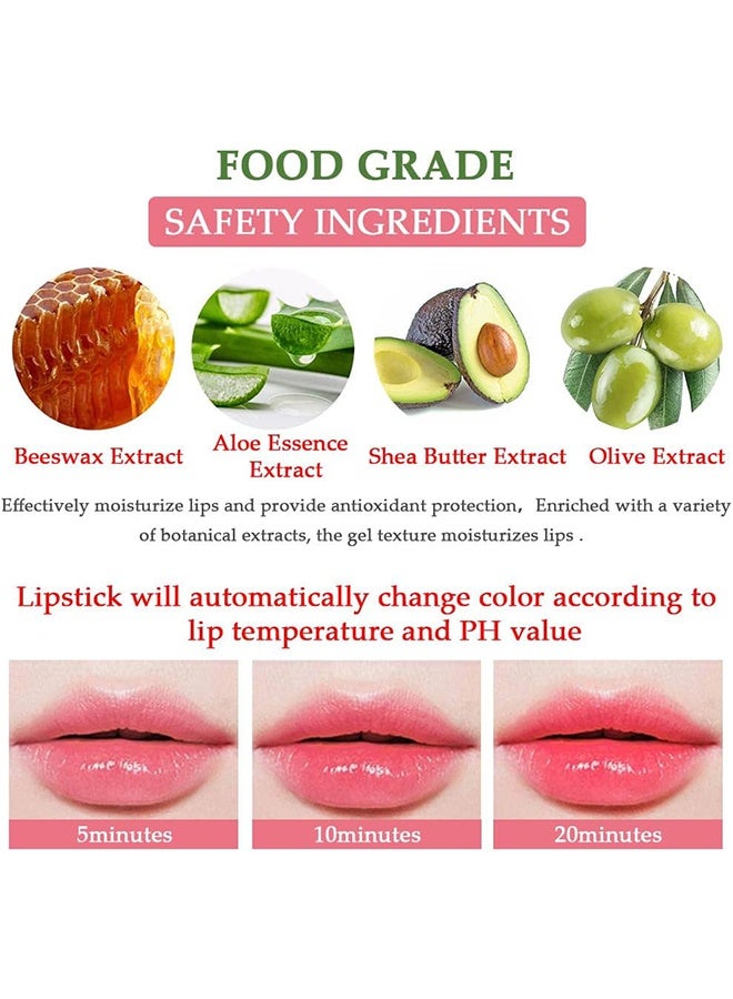 دي ان ام الألو فيرا أحمر الشفاه، طويلة الأمد مغذية بلسم الشفاه الشفاه مرطب سحر درجة الحرارة تغيير اللون لمعان الشفاه - Image 3