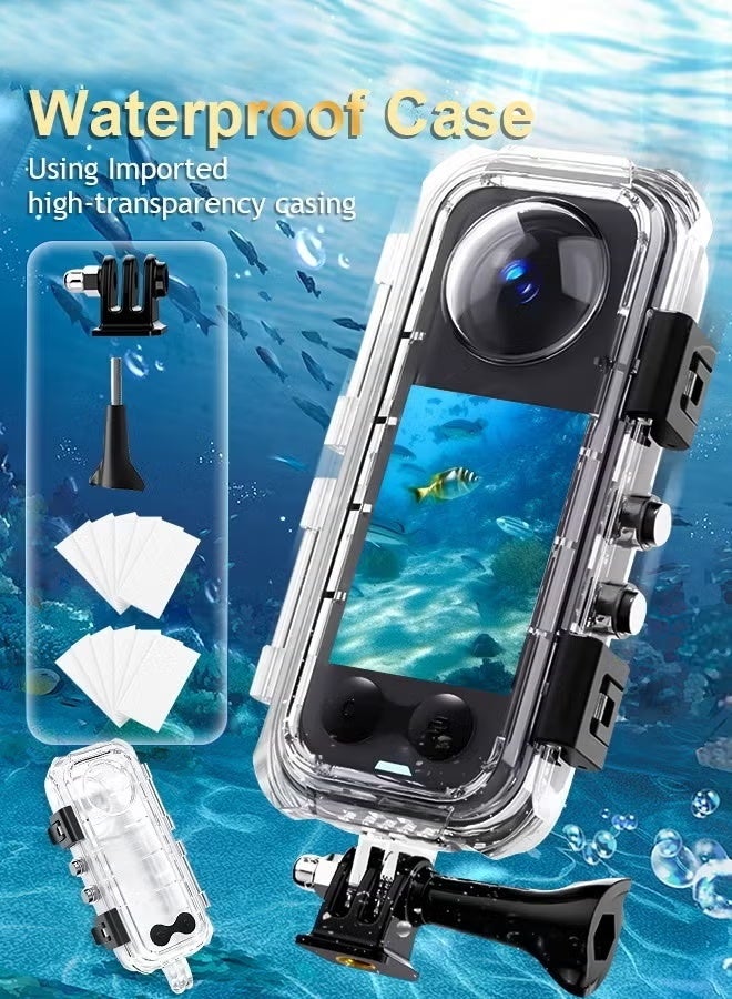 YelaJoy FitStill Waterproof Diving Case for Insta360 X5 - 131FT/40M Underwater Housing, Anti-Scratch Protective Shell, Only Compatible with Insta 360 X5 - Image 2